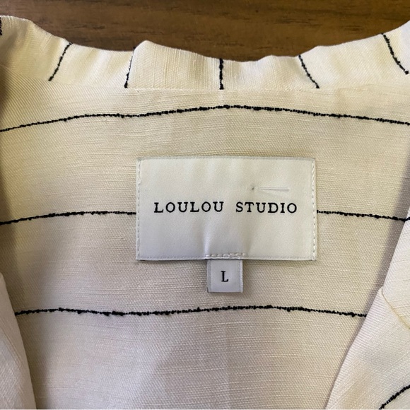 Loulou Studio Cropped Shirt Sz L Women’s - Picture 6 of 6